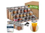 Viwares Barattoli Per La Conservazione Con Coperchio Ermetici, Set Di 42 Contenitori Per La Conservazione Senza Bpa, Barattolo Per La Conservazione Della Farina Di Cereali, Pratico Organizzatore Per La Cucina, Contenitori Per La Conservazione Degli Alimenti