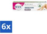Crema Depilatoria Veet Minima – Pelle Secca – 200 Ml - Confezione Risparmio - 6 Pezzi