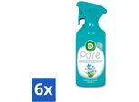 Air Wick Pure Deodorante Per Ambienti Spring Dew 250 Ml - Confezione Risparmio - 6 Pezzi