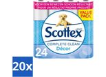 Carta Igienica Scottex - 2 Veli - 24 Rotoli - Confezione Risparmio - 20 Pezzi