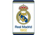 Coperta Real Madrid 150X95 Cm Bianco Bianco Taglia Unica