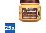 Garnier - Loving Blends - Maschera Per Capelli - Olio Di Avocado E Burro Di Karité - Ultra-Nutriente - Capelli Mossi E Ricci - 340 Ml - Value Pack - 25 Pezzi