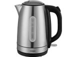 Tornado TKE-01401ZA-GS, 1,7 L, 2200 W, Nero, Argento, Acciaio Inox, Indicatore Livello Acqua, Filtrazione