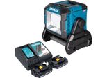 Lampada Da Cantiere A Batteria Makita Ml 005 G Ry 18 / 40 V Max. 3.600 Lm + 2X Batteria 1,5 Ah + Caricabatteria