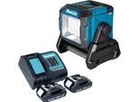 Lampada Da Cantiere A Batteria Makita Ml 005 G Sy 18 / 40 V Max. 3.600 Lm + 2X Batteria 1,5 Ah + Caricabatteria
