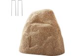 Succebuy Copertura In Pietra Artificiale Per Esterni, Roccia Decorativa Da Giardino, Roccia Di Copertura Resistente Agli Agenti Atmosferici E Leggera Per La Paesaggistica, Decorazione Del Giardino, Copertura Del Trasformatore, Marrone Sabbia, Dimensione S
