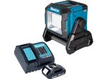 Makita Ml 005 G SY1 Lampada Da Cantiere A Batteria 18 / 40 V Max. 3.600 Lm + 1X Batteria 1,5 Ah + Caricabatteria