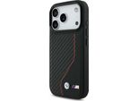 Custodia Bmw M Carbon Line & Logo Magsafe Na Iphone 17 Pro - Czerwone