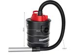 Aspiratore Per Ceneri Kaminer 15 L, 1200 W, 20 Kpa, Filtro Hepa + Tessile, Funzione Soffiante, Tubo Di Aspirazione In Metallo, 2 Bocchette In Alluminio, Morsetti In Metallo, Forno, Grill, Officina - Senza Sacco 26239
