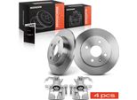 Frankberg 2X Pinza Freno+2X Dischi Freno Posteriori Per Opel Astra G T98 F70 1.2L-2.0L