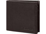 Samsonite Pelle Porta Carte Di Credito Attack 2 049 - B S 9CC+VFL+2C+W Card Holder Ebony Brown Marrone Scuro