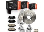 Frankberg 2X Pinze Freno + 2X Dischi Freno + 4X Pastiglie Freno Posteriori Per Mitsubishi Asx Van Gaw Outlander Iii Gfw Ggw Zj Zk Zl