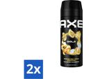 Ax Deodorante Spray Per Il Corpo Gold 150 Ml - Confezione Risparmio - 2 Pezzi
