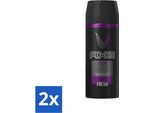 Ax - Deodorante Spray Per Il Corpo - 48 Ore Di Freschezza - Excite - 150 Ml - Confezione Risparmio - 2 Pezzi