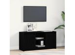 Maison Exclusive - Mobile Tv Nero 100 X 34 X 50 Cm Materiale Ligneo