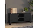 Maison Exclusive - Mobile Tv In Stile Industriale Nero 105X35X42 Cm Metallo