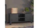 Maison Exclusive - Mobile Tv In Stile Industriale Antracite 105X35X42 Cm Metallo