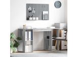 Maison Exclusive - Scrivania Sonoma Grigio 130 X 50,5 X 75 Cm Materiale Ligneo