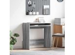 Maison Exclusive - Scrivania Sonoma Grigio 77,5 X 43 X 79 Cm Materiale Ligneo