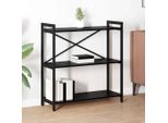 Maison Exclusive - Libreria Effetto Rovere Nero 80 X 30 X 85 Cm Materiale Ligneo