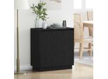 Maison Exclusive - Credenza Effetto Rovere Nero 71 X 34,5 X 75 Cm Materiale Ligneo