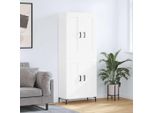 Maison Exclusive - Credenza Alta Bianca 69,5X34X180 Cm Materiale Ligneo