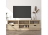 The Living Store Mobile Tv Rovere Sonoma 150X33,5X45 Cm Materiale In Legno