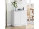 Maison Exclusive - Credenza Led Con Ripiano Bianco 71 X 34,5 X 75 Cm Materiale Ligneo