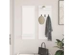 Maison Exclusive - Comodino Da Parete Bianco 70 X 10 X 90 Cm Materiale Ligneo