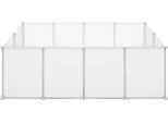 Recinto Per Piccoli Animali – Gabbia Per Piccoli Animali / Recinto All'aperto – Regolabile – Nero – 142X72X45 Cm – Per Conigli E Galline