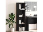 Maison Exclusive - Libreria Effetto Rovere Nero 40 X 30 X 152 Cm Materiale Ligneo