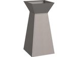 Maison Exclusive - Fioriere A Colonna 2 Pezzi Argento 35 X 35 X 73 Cm