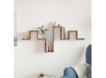 Maison Exclusive - Mensola Da Parete Con Contenitore In Legno Antico 104,5 X 43 X 10 Cm