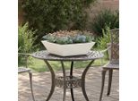 Maison Exclusive - Vaso Da Giardino Bianco 50 X 50 X 15 Cm Acciaio Laminato A Freddo