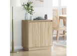 Maison Exclusive - Credenza Led In Rovere Sonoma 71 X 34,5 X 75 Cm Materiale Ligneo