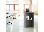 Costway Leggio, Pulpito Con Ripiano E Passacavi, Tavolo Alto Per Aule, Chiese, Uffici, Ristoranti, Seminari (Grigio)