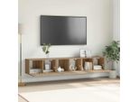 Maison Exclusive - Set Mobile Tv 3 Pezzi Marrone 60 X 30 X 30 Cm Materiale Ligneo