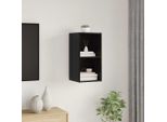 Maison Exclusive - Mobile Tv Da Parete Effetto Rovere Nero 37 X 37 X 72 Cm