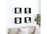 Maison Exclusive - Mensole Da Parete Con Ripiano Effetto Rovere Nero Materiale Ligneo