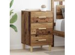 Vidaxl Comodino Con Cassetti In Legno Di Recupero 40 X 40 X 66 Cm Materiale A Base Di Legno