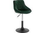 Sgabello Da Bar Modern Feddo – Industrial Verde Scuro – Sgabello Da Bar Ergonomico Con Schienale – Regolabile In Altezza – Sgabello Da Cucina E Da Bar – 1 Pezzo
