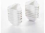 Set Di Servizi Sovereign – 16 Pezzi – Bianco – Ceramica – Piatti Piani, Piatti Fondi E Ciotole Per Snack