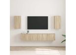 Maison Exclusive - Mobile Tv 2 Pezzi Sonoma 30 X 31 X 60 Cm Materiale Ligneo