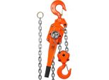 Mini Paranco A Catena – Portata 6 T – Paranco A Cremagliera – Paranco – Paranco A Catena Con Gancio Girevole A 360° – Altezza Di Sollevamento 5,8 M