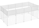 Recinto Per Piccoli Animali Bianco – Recinto Regolabile Per Piccoli Animali Xxl – Per Piccoli Animali O Gattini