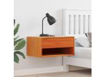 Vidaxl Comodino 2 Pezzi Marrone Cera 50 X 32,5 X 24 Cm Legno Di Pino Massiccio