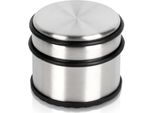 Vilde | Fermaporta In Acciaio Inox - Fermaporta - 9,5 Cm - Argento - Dotato Di Anello In Gomma Per Proteggere Le Porte
