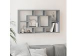 Maison Exclusive - Scaffale A Muro Con 8 Ripiani Grigio Sonoma