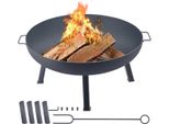 Braciere Deluxe – 85 Cm – Braciere Da Esterno – Braciere Da Terrazza – Braciere A Legna – Camino Da Esterno