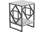 Tavolino Moderno Mira – Nero – Marmo Vero – Tavolino Da Salotto – Tavolino – Soggiorno E Camera Da Letto – 40X40 Cm – Quadrato